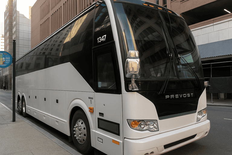 a Charter Bus Rental Kennewick coach bus